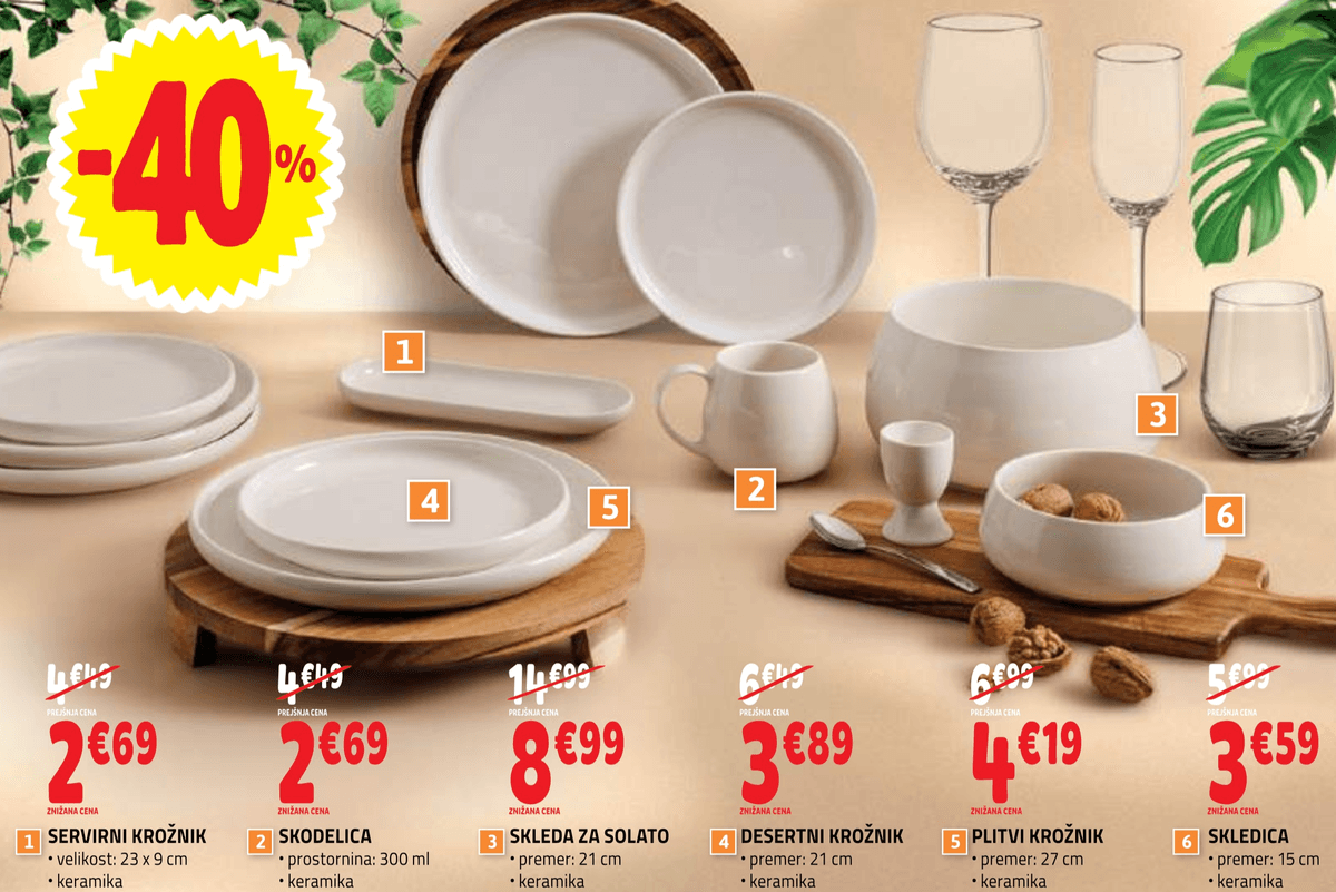 Desertni krožnik - Akcija v trgovini E.Leclerc