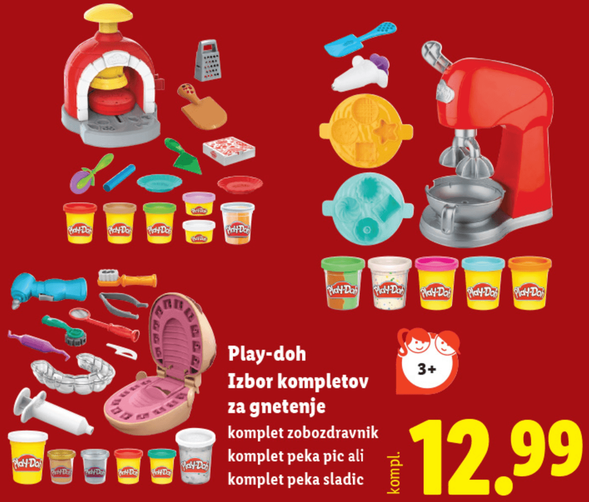 Play-Doh izbor kompletov za gnetenje - Akcija v trgovini Lidl