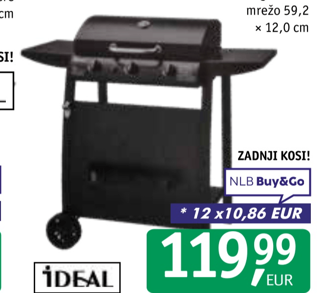 Plinski žar Ideal - Akcija v trgovini Jager