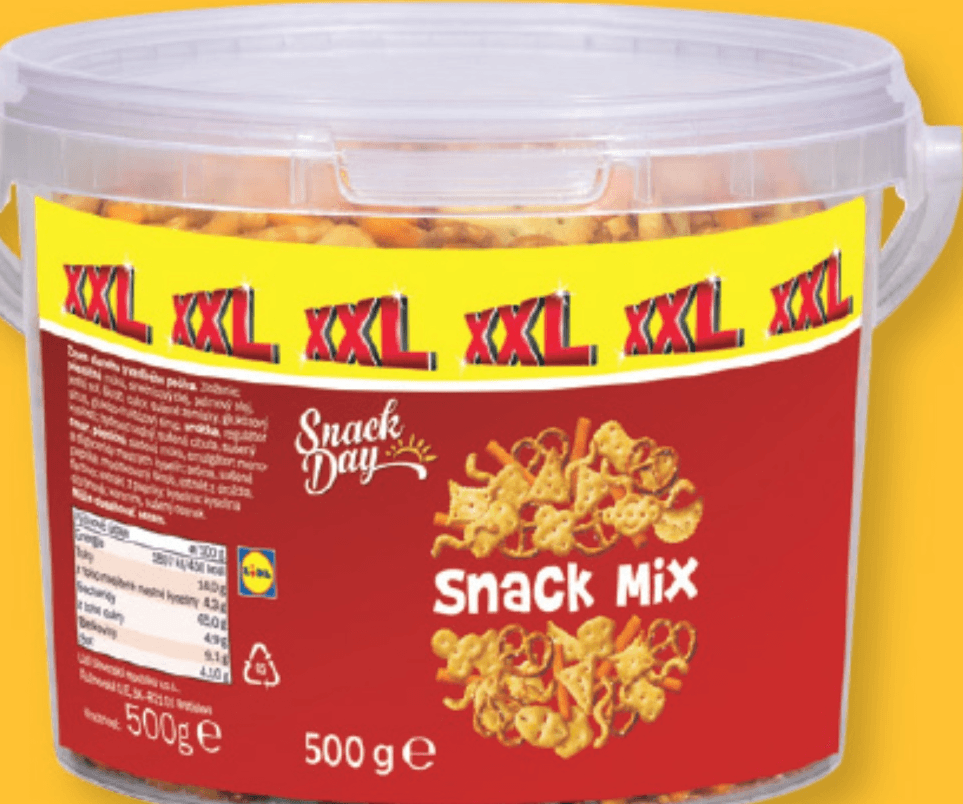 SNACK DAY Mešanica slanih prigrizkov 500 g - Akcija v trgovini Lidl