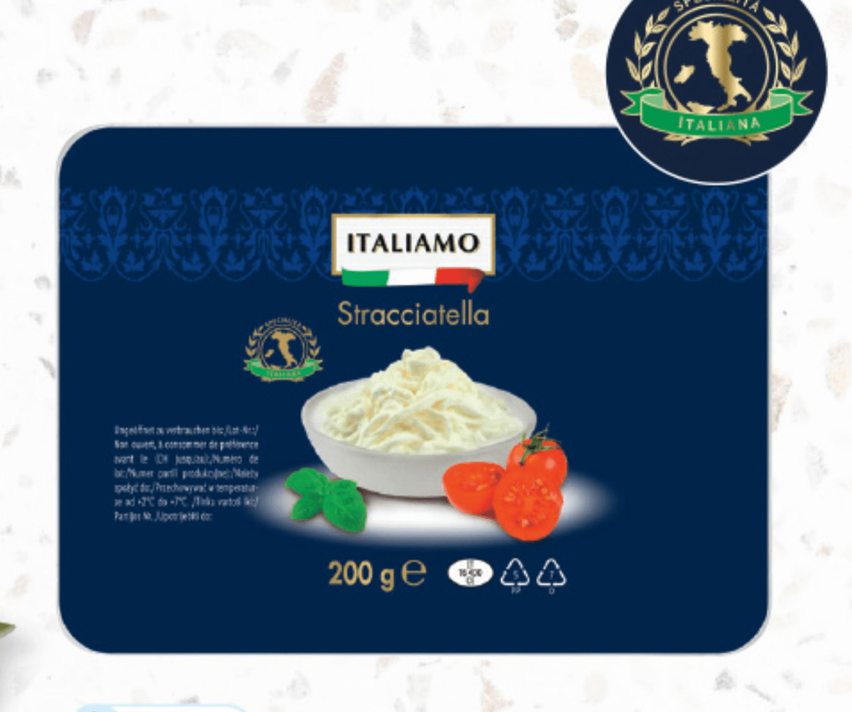 ITALIAMO Italijanski sir „Stracciatella“ 200 g - Akcija v trgovini Lidl