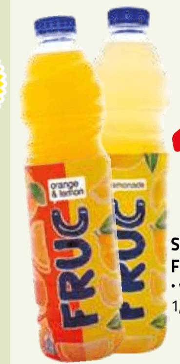 FRUCTAL Sadna pijača 1,5l - Akcija v trgovini E.Leclerc