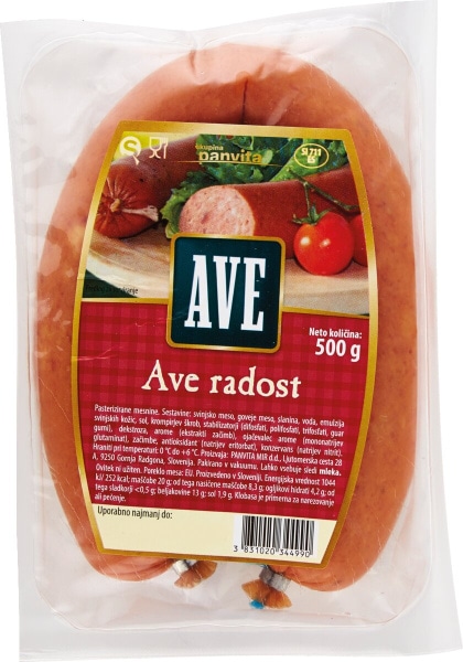 Klobasa Radosti 1 kg Ave - Akcija v trgovini Spar