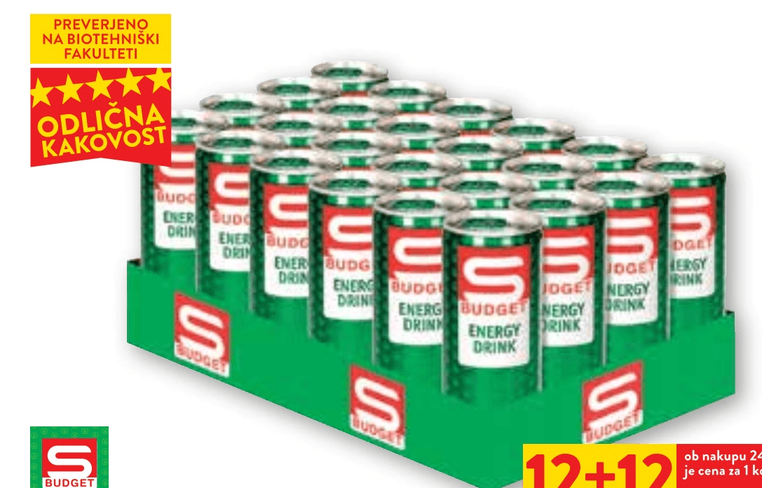 Energijski napitek S Budget Classic 250 ml Akcija u trgovini Spar