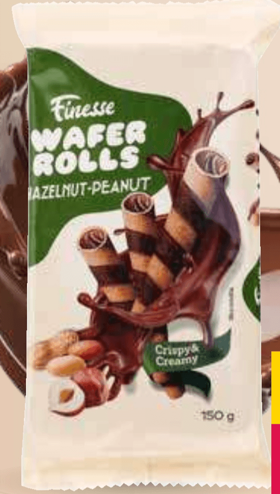 Vafelj rolice Finesse 150 g - Akcija v trgovini Mercator