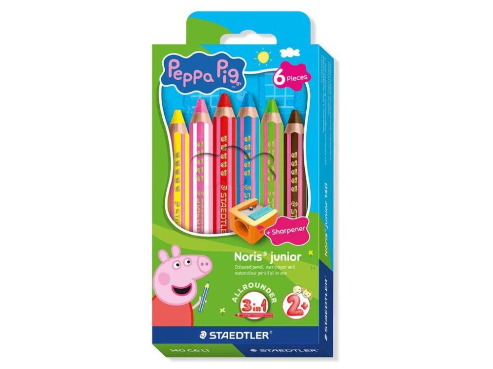 Peppa Pig Noris Junior barvice 3 v 1 6/1 STAEDTLER - Akcija v trgovini Spar