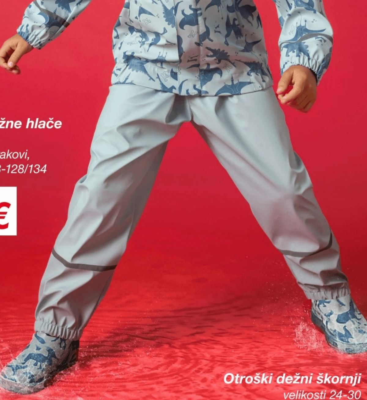 Otroške dežne hlače - Akcija v trgovini Kik