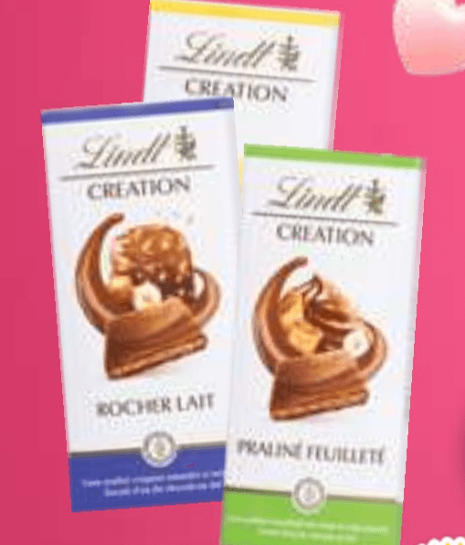Čokolada Creation Lindt 150 g - Akcija v trgovini E.Leclerc
