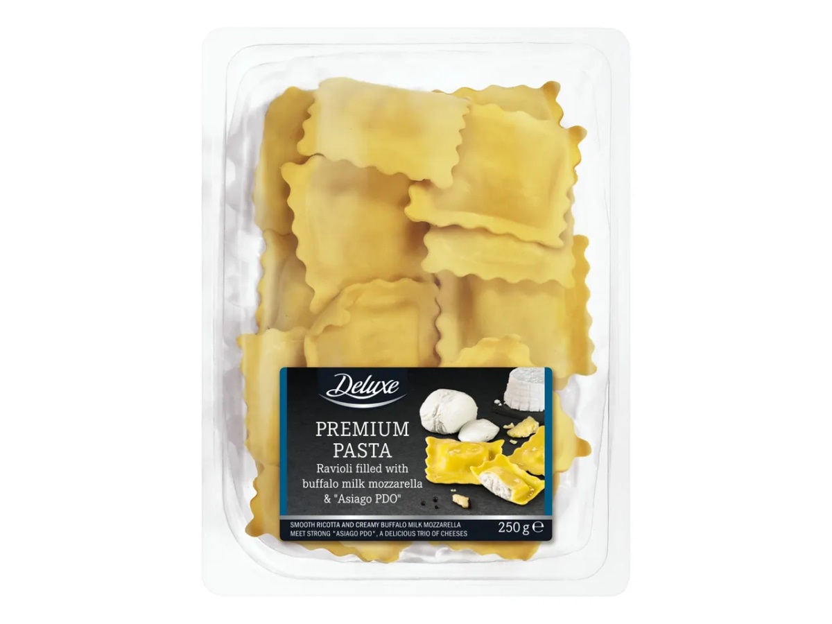 Deluxe Sveže polnjene testenine Ravioli/Girasoli 250 g - Akcija v trgovini Lidl