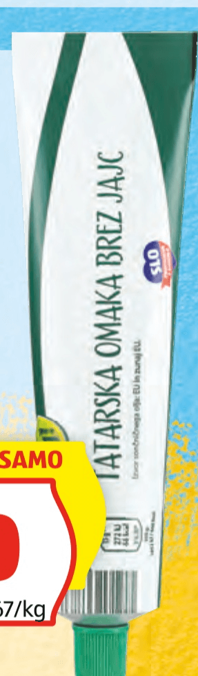 Veganska tatarska omaka 165 g - Akcija v trgovini Hofer