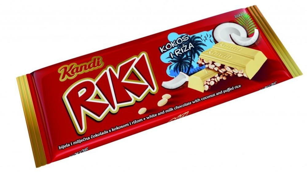 Mlečna čokolada Riki 230 g, 250 g Kandit - Akcija v trgovini Tuš
