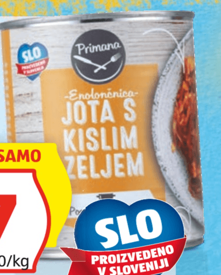PRIMANA JOTA S KISLIM ZELJEM 840 g - Akcija v trgovini Hofer