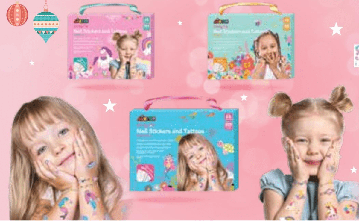 Nalepke za nohte in tatooji - Akcija v trgovini Spar