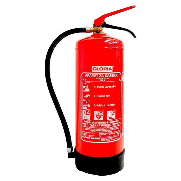Gasilni aparat 'PD 6 GA-M' 6 kg Gloria - Akcija v trgovini Bauhaus