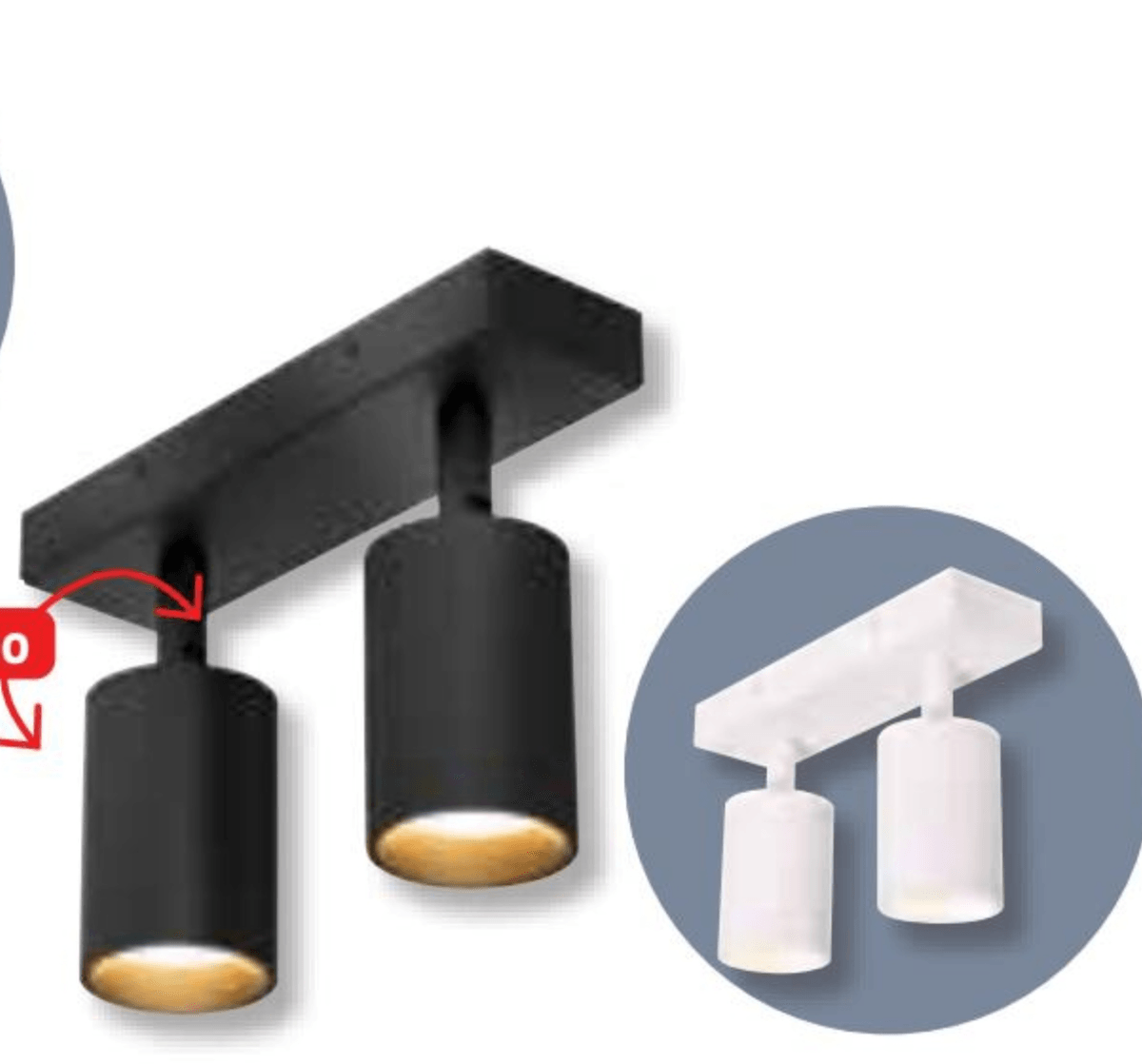 Stropni reflektor 'Zara'/'Feba' - Akcija v trgovini Bauhaus