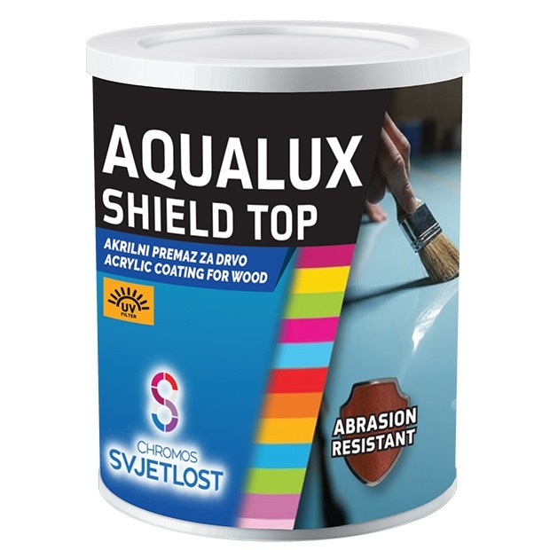 Specialni premaz za les Aqualux Shield Top 0,5 l Akcija v trgovini Pevex