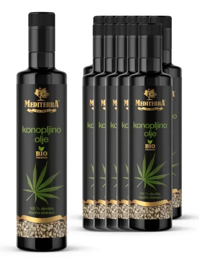 MEDITERRA konopljino olje 500 ml - Akcija v trgovini Dm