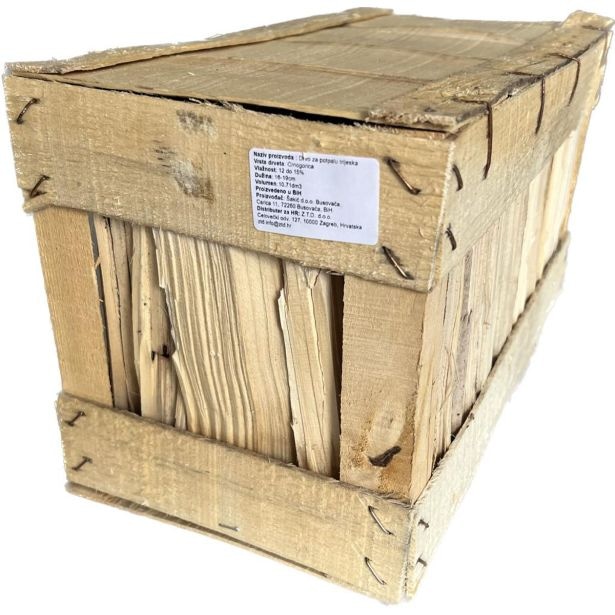 Trske v lesenem zabojčku - Akcija v trgovini Merkur