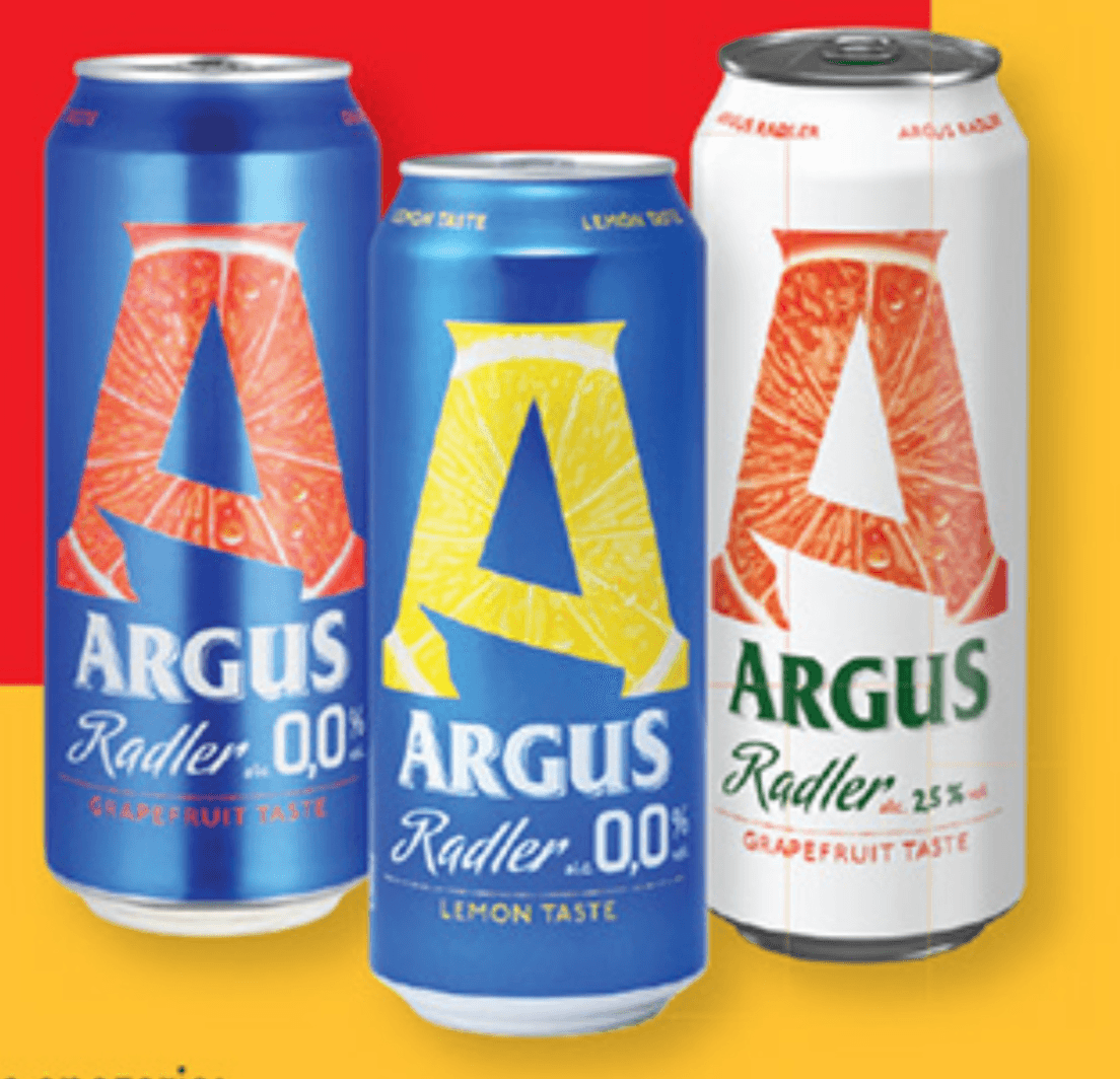 ARGUS Izbor radlerjev 0,5 l - Akcija v trgovini Lidl