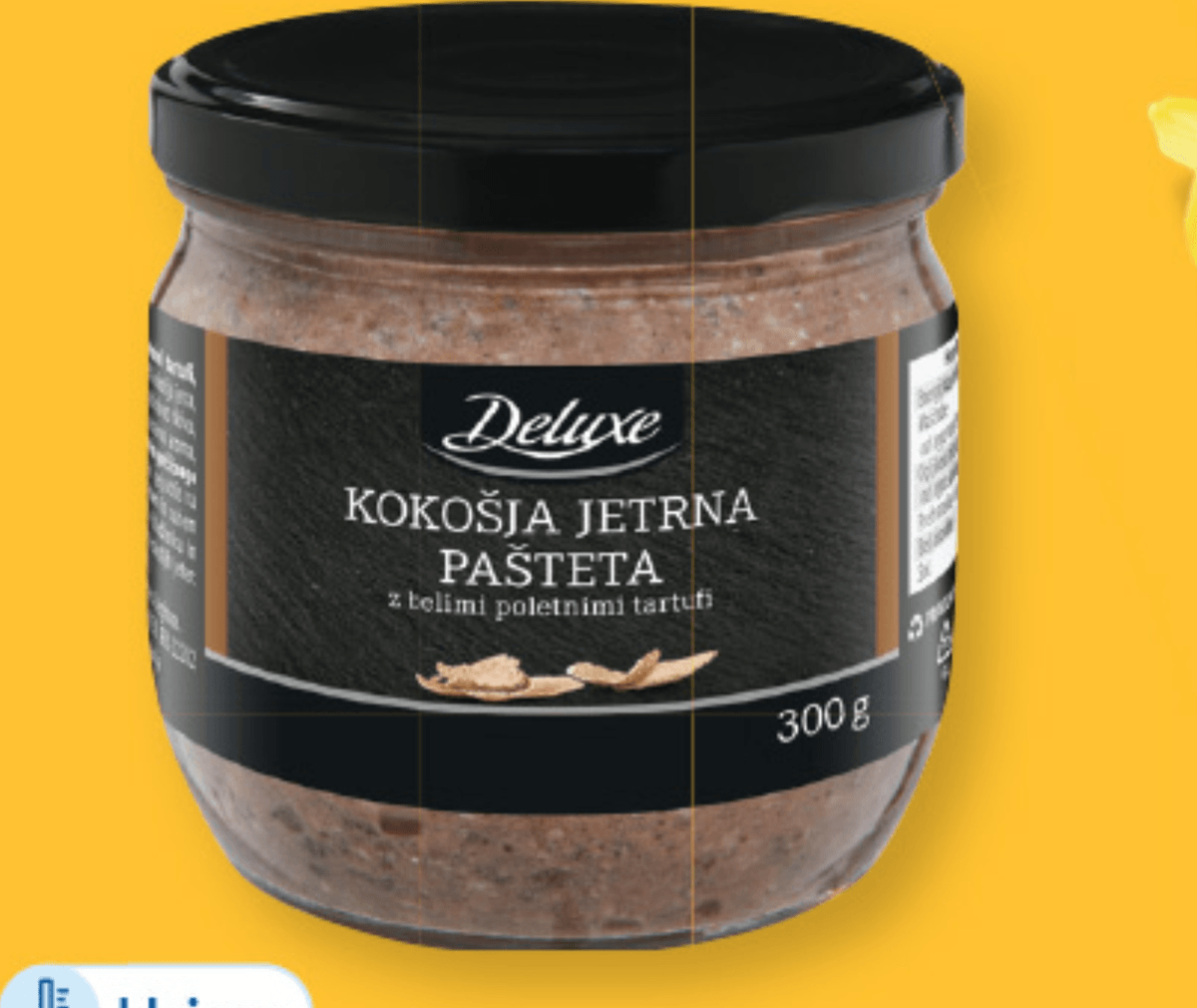Deluxe Piščančja jetrna pašteta s tartufi 300 g - Akcija v trgovini Lidl