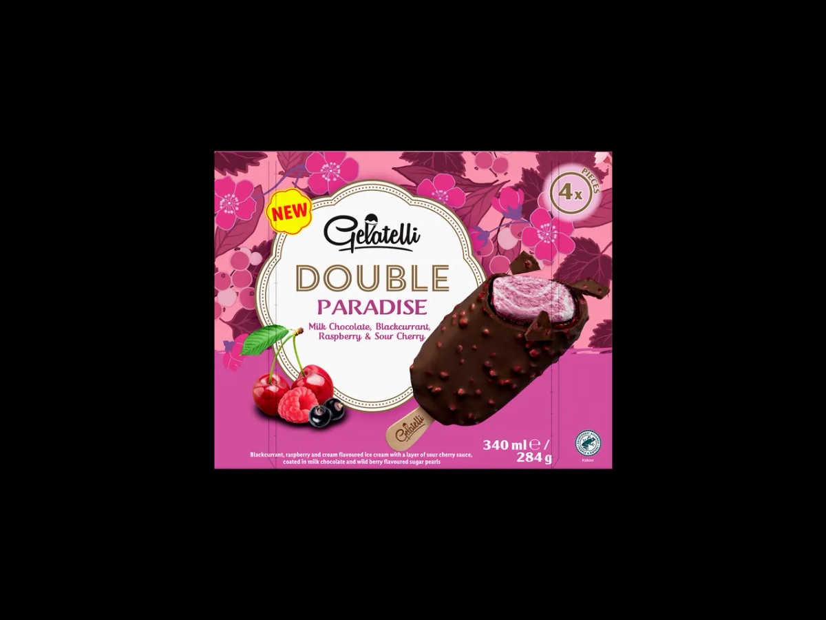 GELATELLI Double sladoled 4 x 85 ml - Akcija v trgovini Lidl