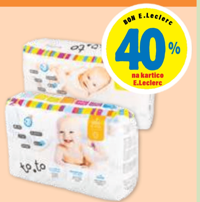 Otroške plenice To.To - Akcija v trgovini E.Leclerc