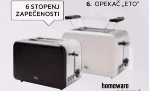 Opekač „ETO" homeware professional - Akcija v trgovini Lesnina
