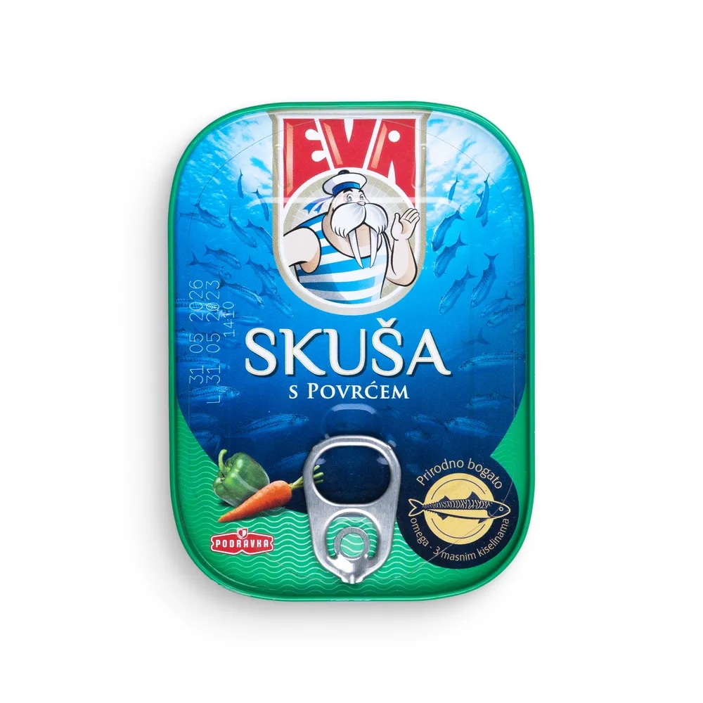 Skuša Eva 100 g ali 125 g - Akcija v trgovini Mercator