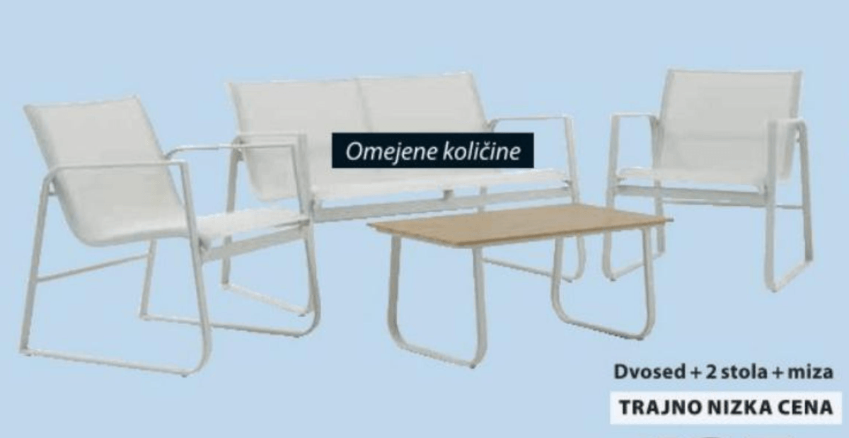Vrtna garnitura HORNSLET - Akcija v trgovini Jysk
