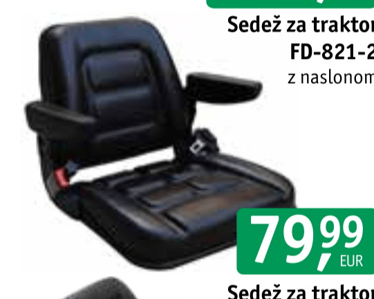 Sedež za traktor FD-821-2 - Akcija v trgovini Jager