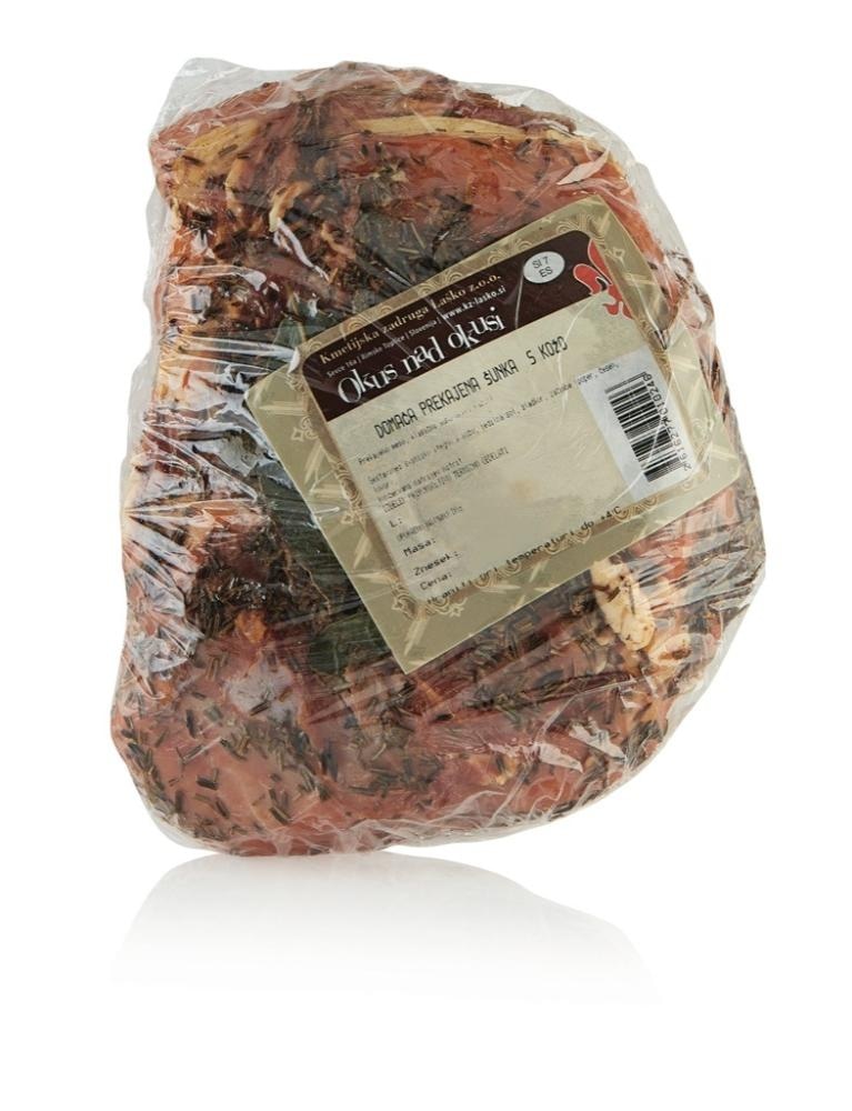 Prekajena domača šunka 1 kg KZ Laško - Akcija v trgovini Spar