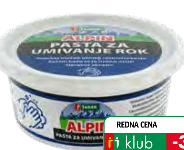 Pasta za umivanje rok Alpin 400 ml - Akcija v trgovini Jager