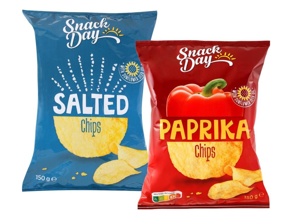 Snack Day Čips pečen v kotlu 125 g - Akcija u trgovini Lidl