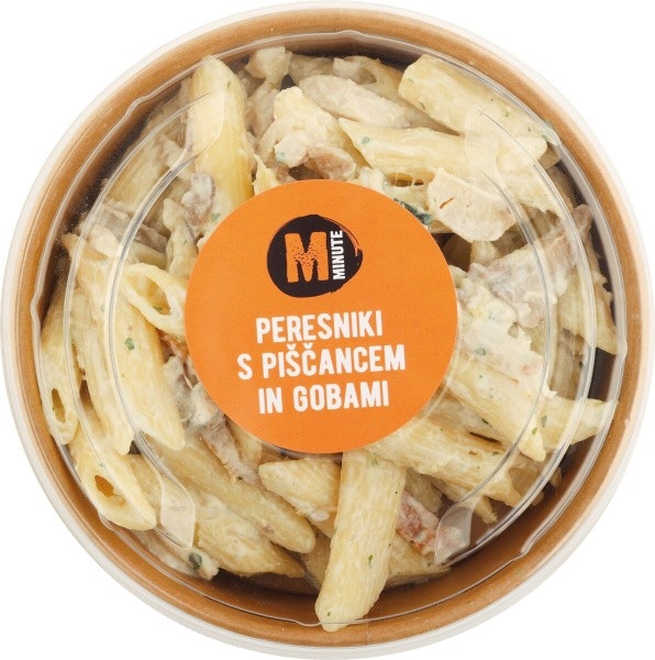 Bovla peresniki s piščancem in gobami Minute 220 g Akcija v trgovini Mercator