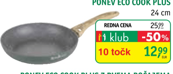 Ponev Eco Cook Plus 24 cm - Akcija v trgovini Jager