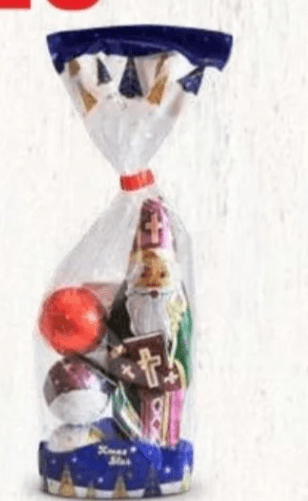 Vrečka z Miklavžem in kroglami 100 g - Akcija v trgovini Eurospin