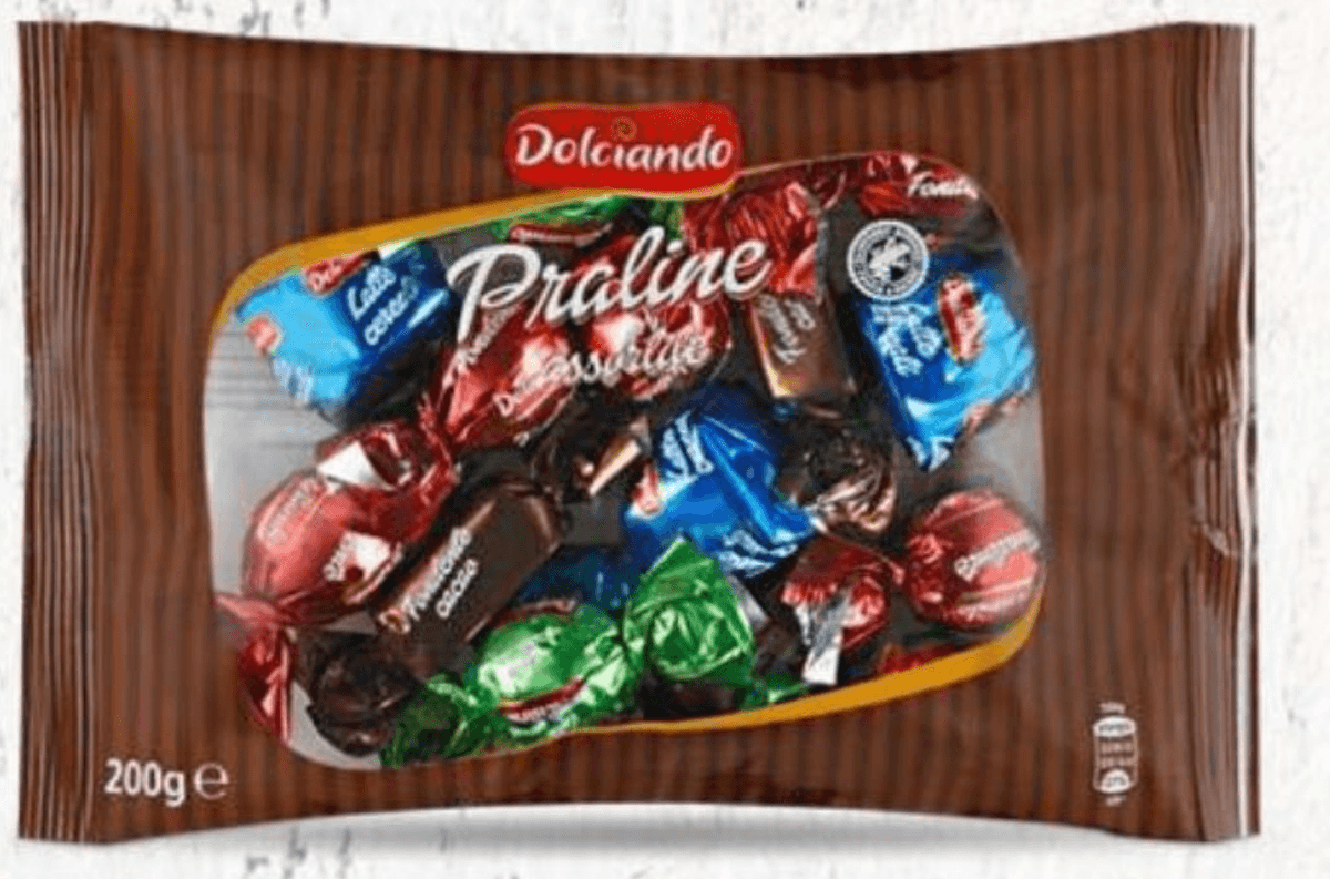 Dolciando Mešani čokoladni pralineji Praline assortite 200 g - Akcija v trgovini Eurospin