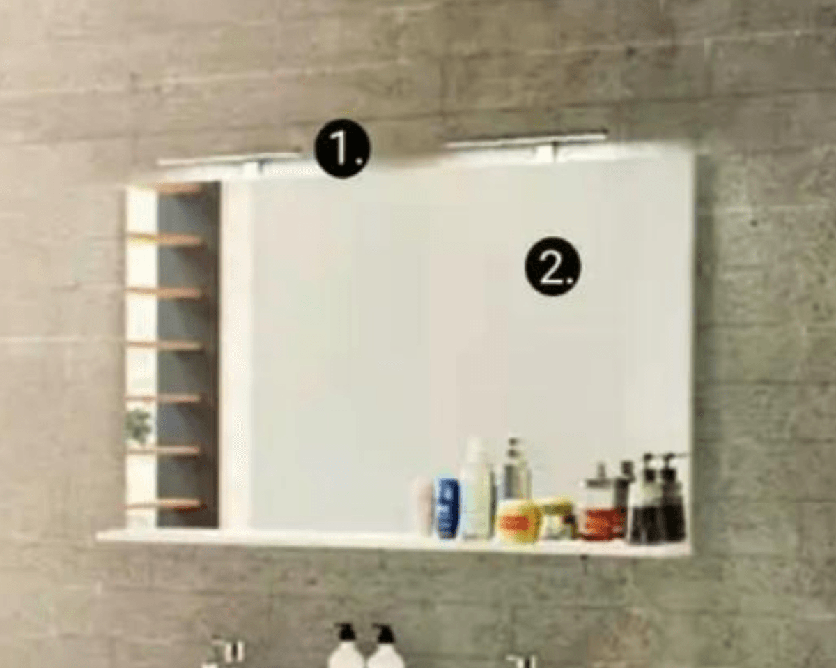 Ogledalo 115 x 68 cm - Akcija v trgovini Pevex