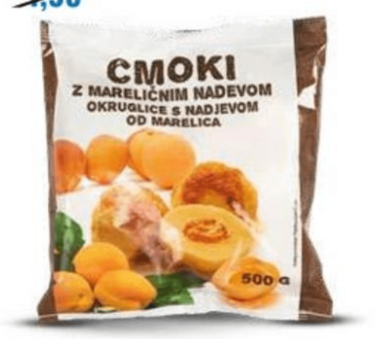Cmoki z mareličnim nadevom 500 g - Akcija v trgovini Eurospin