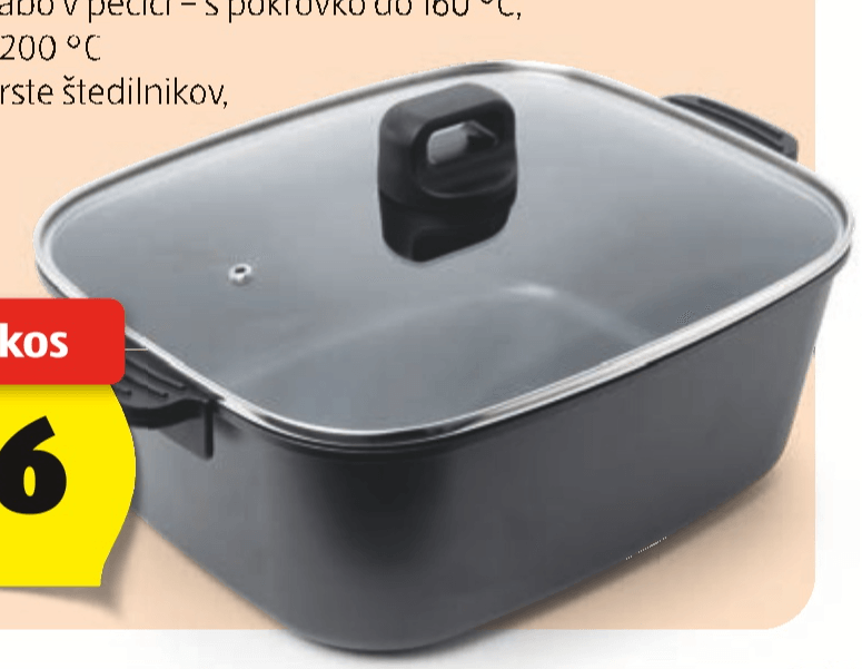 Ponev iz litega aluminija Crofton 7,5 L - Akcija v trgovini Hofer