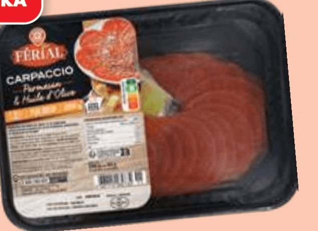 Ferial Goveji carpaccio s parmezanom 200 g - Akcija v trgovini E.Leclerc