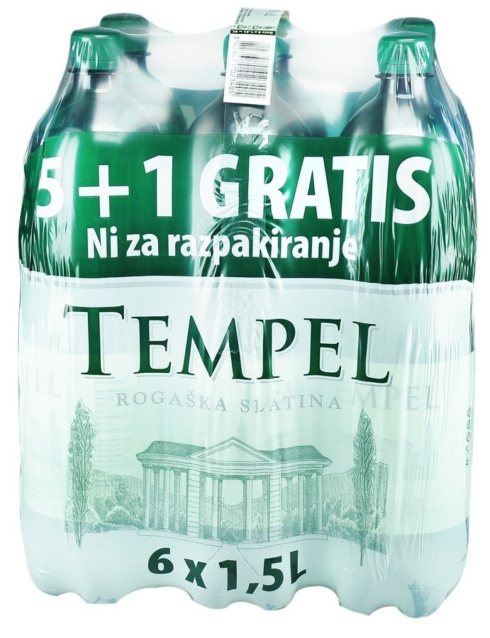 Voda Tempel 1,5 l - Akcija v trgovini Mercator