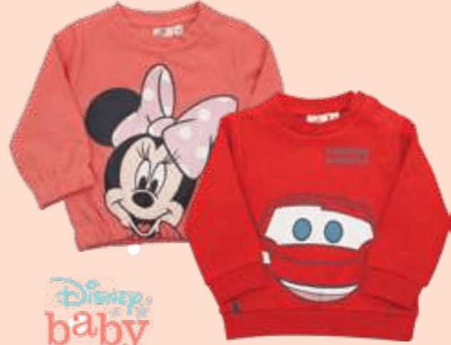 Disney Baby deški ali dekliški pulover Akcija v trgovini E.Leclerc