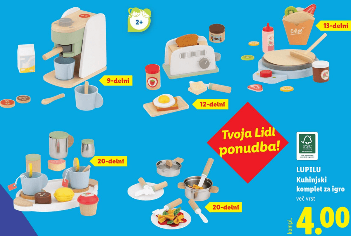Lupilu kuhinjski komplet za igro Akcija v trgovini Lidl