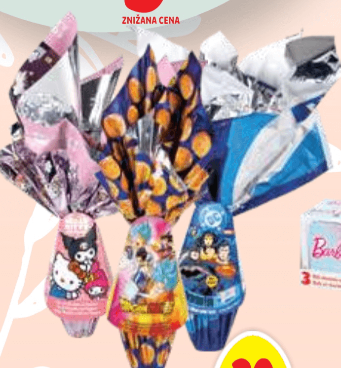 Čokoladno jajce s presenečenjem 165 g - Akcija v trgovini E.Leclerc