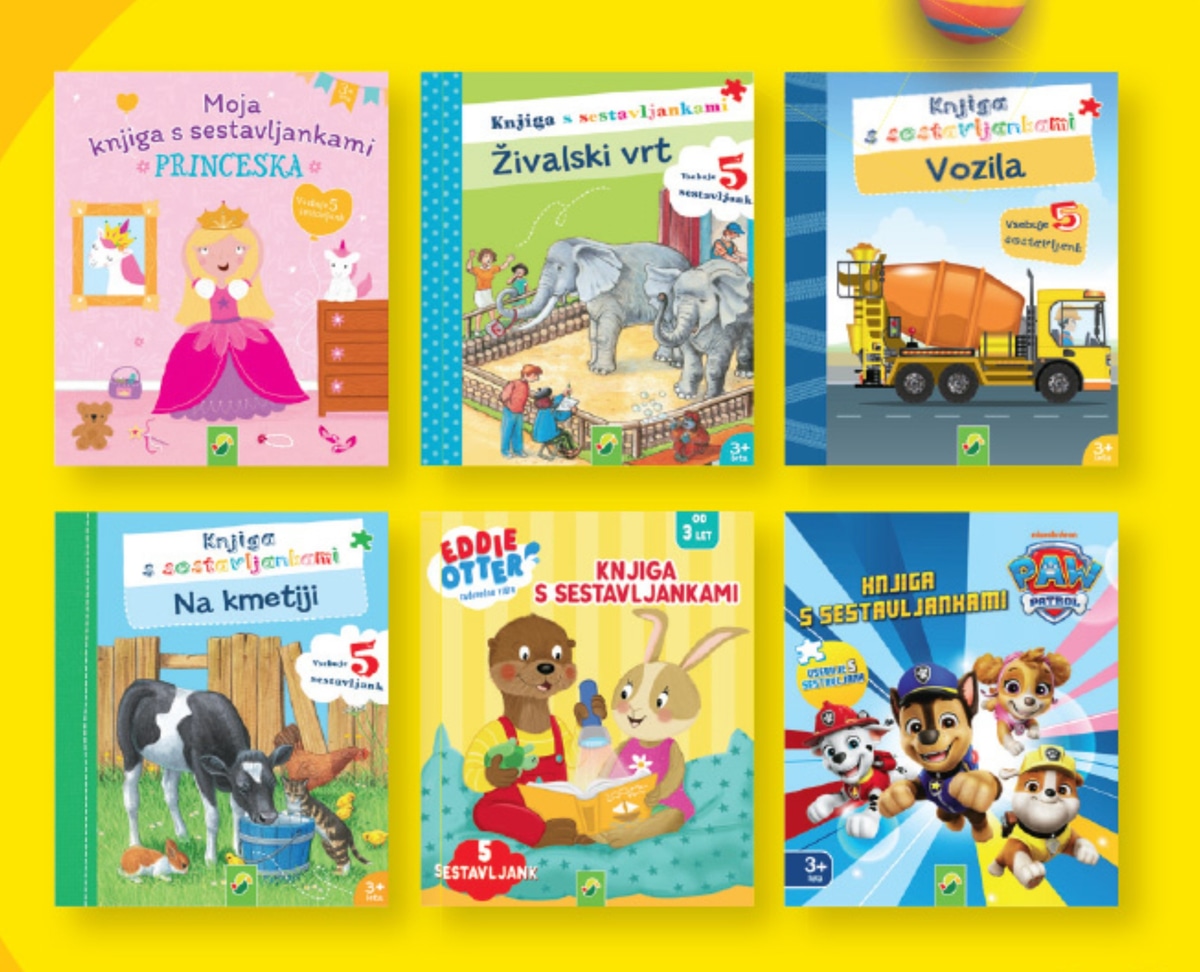 Otroška knjiga s sestavljankami Princeska - Akcija v trgovini Lidl