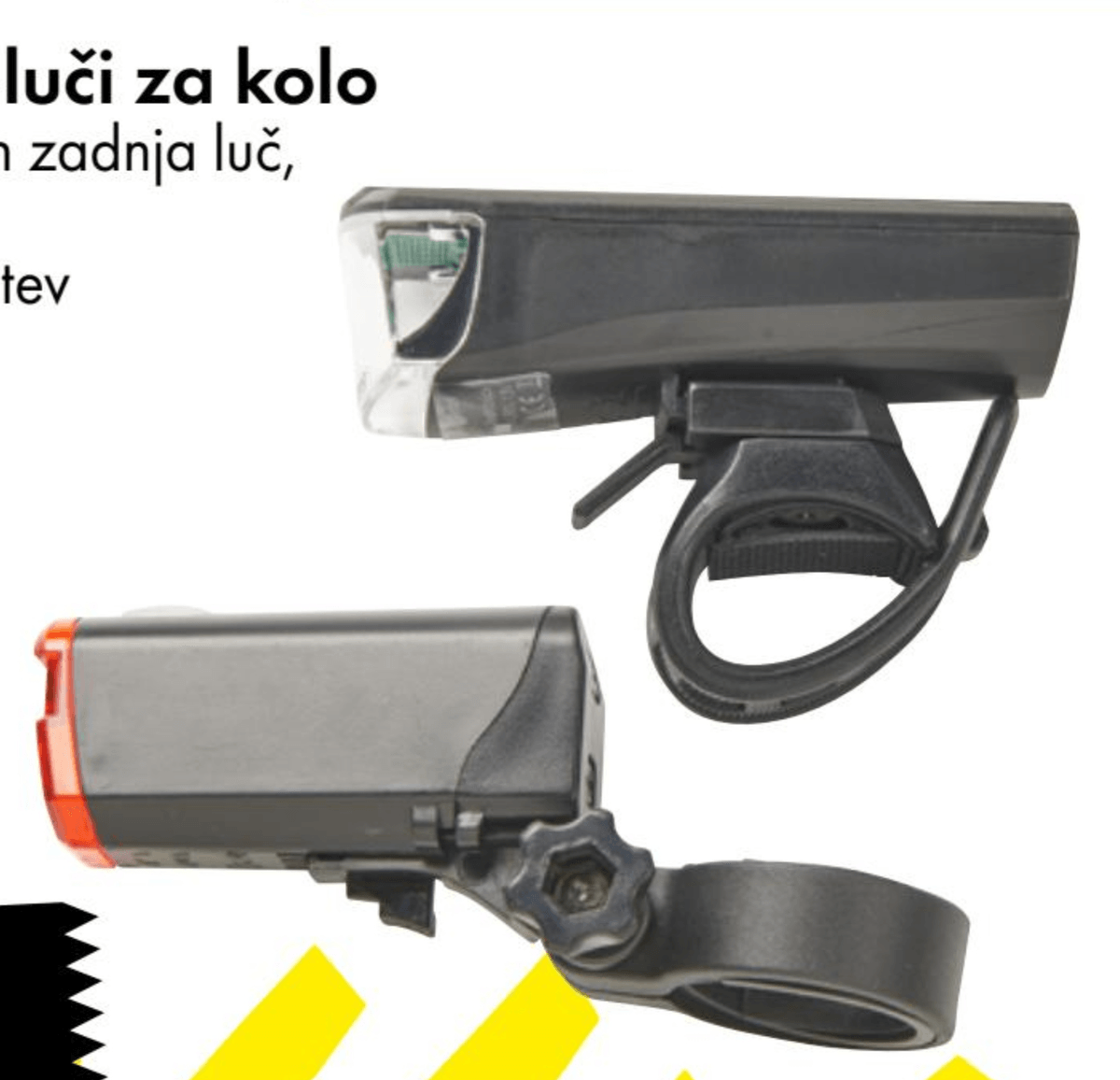 Komplet LED-luči za kolo - Akcija v trgovini Tedi