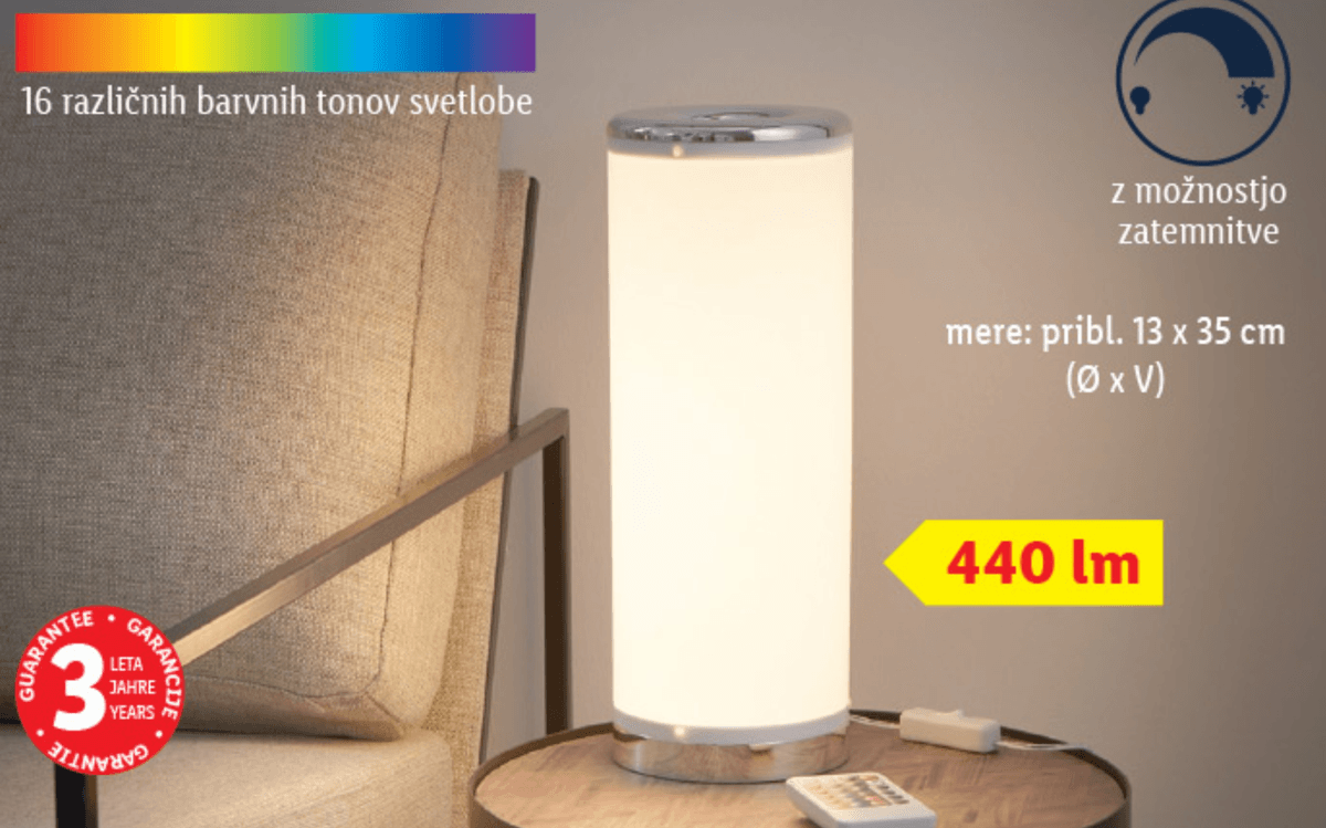 LIVARNO home Namizna LED-svetilka - Akcija v trgovini Lidl