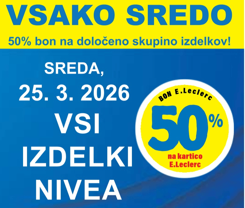 Vsi izdelki Nivea - Akcija v trgovini E.Leclerc