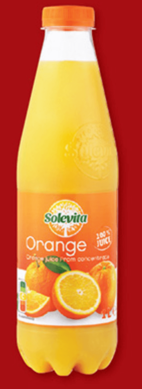 SOLEVITA Pomarančni sok 1 l - Akcija v trgovini Lidl